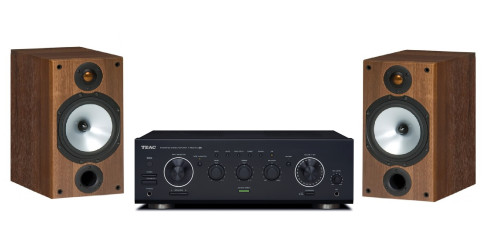 Stereo sistema TEAC A-R630MKII inetgruotas stereo stiprintuvas, Monitor Audio MR2 lentyninės garso kolonėlės | Nemokamas pristatymas