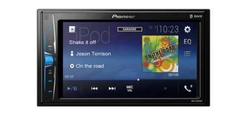 Pioneer MVH-A200VBT 6.2" multimedija auto magnetola Bluetooth, USB, Aux, Video išėjimu tiesioginis valdymas per iPod  | Nemokamas Pristatymas