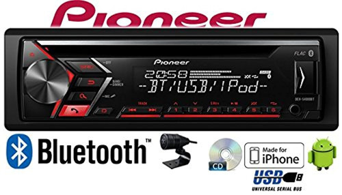 Pioneer DEH-S4000BT magnetola automobiliui 4 x 50W su AUX įėjimu USB RDS Android iPhone Spotify Bluetooth | Nemokamas pristatymas