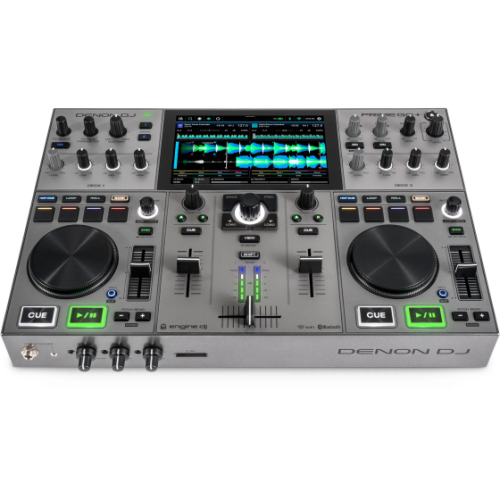 Denon DJ PRIME GO + All-In-One 2 - ių kanalų DJ Valdiklis su 7" colio lietimui jautriu ekranu | Nemokamas pristatymas