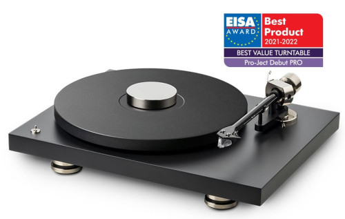 Pro-Ject Debut PRO patefonas su Pick it PRO kartridžu elektroninis greičio reguliavimas,  greičiai: 33, 45/(78) Aps/Min., diržinė pavara | Nemokamas Pristatymas