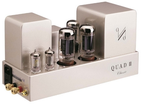 QUAD II-Classic galios stiprintuvas 2 x 15W A klasės stereo galios stiprintuvas (monoblokai) Lempos: 2 x KT66, 2 x EF86, 1 x GZ34 | Nemokamas Pristatymas