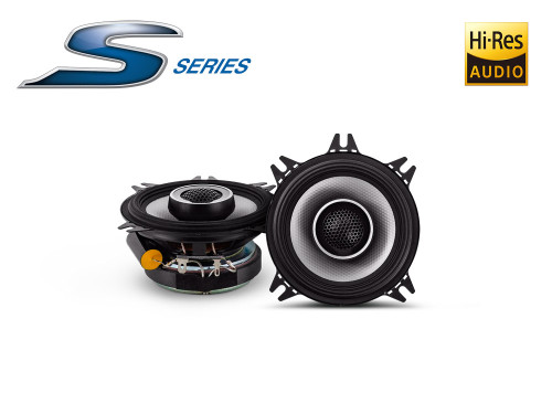 Alpine S2-S40 10cm koksialiniai garsiakalbiai automobiliui Galia: 55 RMS / 140W, 4Ω, Jautrumas 86 dB (SPL@1W/1m) | Nemokamas Pristatymas