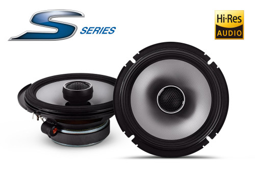 Alpine S2-S65 16,5cm koksialiniai garsiakalbiai automobiliui Galia: 80 RMS / 240W, 4Ω, Jautrumas 88 dB (SPL@1W/1m) | Nemokamas Pristatymas