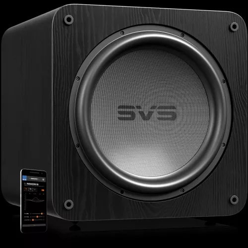 SVS SB-5000 R|Evolution, aktyvi žemų dažnių garso kolonėlė išmanusis telefonas su valdymo programėle