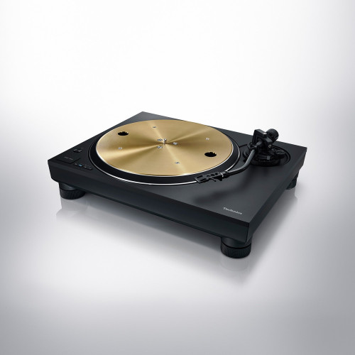 Technics SL-1300G juodas vinilinių plokštelių patefonas vaizdas kampu