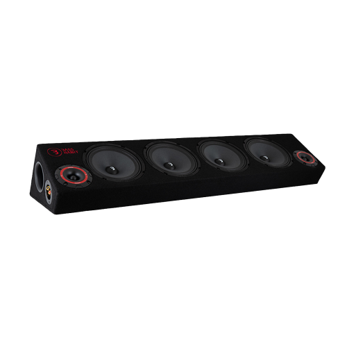 Bass Habit Play SPL64, automobilinė SPL garso kolonėlė – vaizdas iš priekio kampu