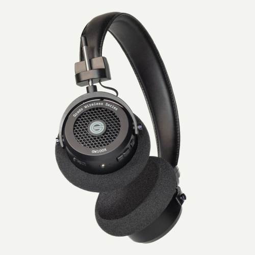 Grado GW100X - Belaidės over ear tipo ausinės. Dažnių diapazonas: 20 Hz – 20 000 Hz. Baterijos talpa: 850 mAh – iki 46 val. klausymo | Nemokamas Pristatymas