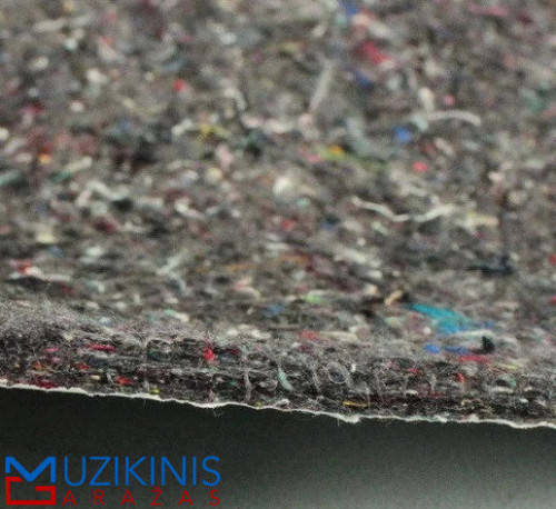 Noise Protection PROFI Felt Acoustic 12mm 50*80cm šiuolaikinis veiloko veltinio audinys su savaime prilimpančiu sluoksniu garsą sugerianti medžiaga, skirta garso izoliacijai | kaina už 1 vnt./lapą