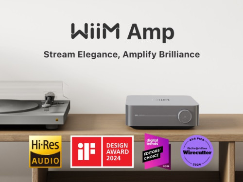 WiiM AMP integruotas garso stiprintuvas galia: 2 x 100W HDMI ARC DAC: ESS SABRE ES9018K2M, Wi-Fi, Bluetooth, programėlė telefonui | Nemokamas Pristatymas