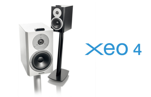 Dynaudio Xeo 4 lentyninės aktyvios kolonėlės 2 vnt. 250W bevielės "bevielis Hi-End"
