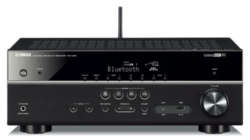 Yamaha RX-V481 garso stiprintuvas namų kino resyveris 5x160W HDCP 2.2 WiFi Bluetooth® interneto radija Extra Bass 4K Ultra HD ECO mode