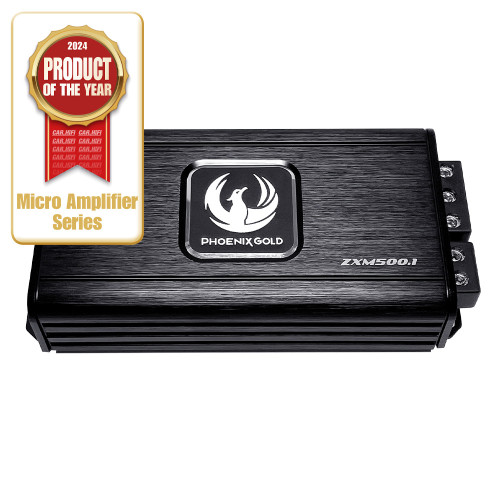 Phoenix Gold ZXM500.1 1 kanalo automobilinis stiprintuvas Galia: 1x500W 1Ω | Nemokamas Pristatymas