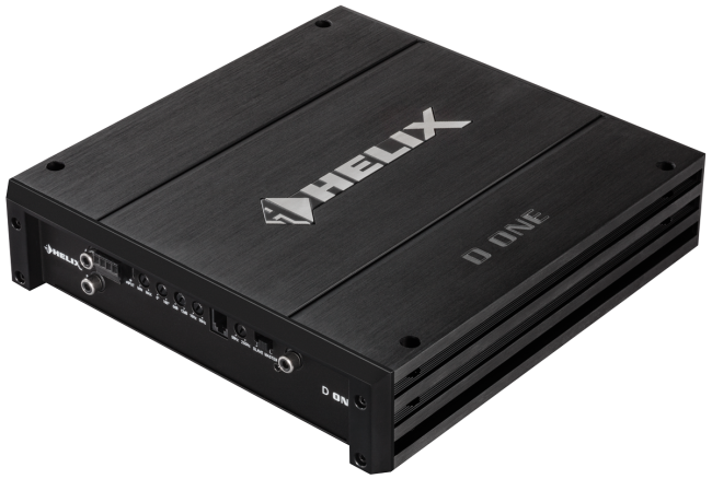Helix D One automobilio garso stiprintuvas 1 x 910 / 1820W 1-kanas D-klasė  skirtas žemų