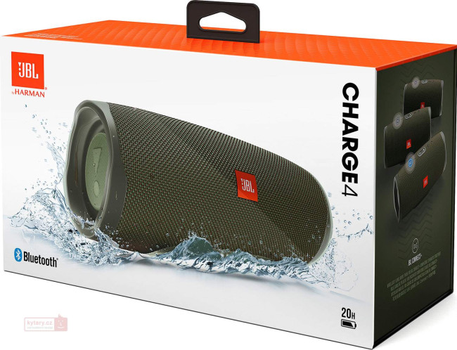 Slovenien Bliv sur vandrerhjemmet Powerful JBL® Charge 4 Nešiojama Bluetooth Kolonėlė 20val grojimo laikas  7500mAh baterija IPX7 surinkimo standartas (Nepralaidi vandeniui) JBL  Connect+ | Nemokamas Pristatymas