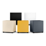 DALI BASIK SUB penkios spalvų versijos – Solid Black, Solid White, Caramel White, Golden Yellow ir Chilly Blue