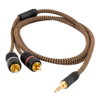 Proson Arctic AUX 3.5MM - 2RCA, 0.5 m. signalinis laidas | Visada geriausios Kainos garantija!