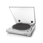 DENON DP-29F Analoginis vinilinių plokštelių grotuvas patefonas pilnai automatinis su galvute nemokamas pristatymas tik sidabrinė spalva