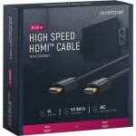 Clicktronic High Speed HDMI™, singalinis HDMI kabelis | Visada geriausios Kainos garantija!