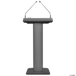 Chiayo LECTERN PRO UHF aktyvi konferencinė tribūna su dviem mikrofonais – vaizdas iš priekio