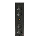 Monitor Audio W1L, juoda į sieną montuojama garso kolonėlė su keturiais 127 mm C-CAM garsiakalbiais ir 25 mm aukštųjų dažnių garsiakalbiu, vaizdas iš priekio.