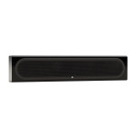 Monitor Audio Radius On-Wall 4G, juoda sieninė garso kolonėlė, horizontalus montavimas, vaizdas iš priekio.