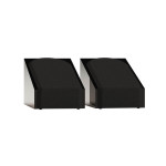 Monitor Audio Silver AMS 8G juodos erdvinio garso kolonėlės su apsauginėmis grotelėmis, pora