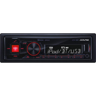 Auto magnetola Alpine UTE-72BT 4x50W - skaitmeninės terpės grotuvas su bluetooth® ir laisvų rankų funkcija