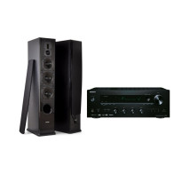 Ypatingai gero garso stereo komplektas: stiprintuvas ONKYO TX-8150   2x190W su kolonėlėm Dynavoice DF-6  