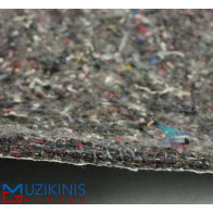 Noise Protection PROFI Felt Acoustic 8mm 50*80 cm šiuolaikinis veiloko veltinio audinys su savaime prilimpančiu sluoksniu garsą sugerianti medžiaga, skirta garso izoliacijai | kaina už 1 vnt./lapą