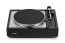 Thorens TD 1600 su TP 160 tonarmu, juodas patefonas iš priekio