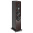 Sonus faber Lumina V Amator, grindinė Hi-Fi garso kolonėlė, tamsi Wenge High Gloss medžio apdaila, vaizdas iš priekio ir šono.