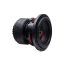 DD Audio 608f-D2, 200 mm automobilinis žemų dažnių garsiakalbis, priekinis ir šoninis vaizdas su DD Audio logotipu, tvirtu korpusu ir raudonais konstrukcijos elementais.