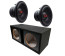 DD Audio BASSKIT DD 612F, automobilinis žemų dažnių komplektas su dviem 300 mm garsiakalbiais ir FOUR Audio fazoinvertorine dėže.