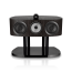 Bowers & Wilkins HTM82 D5 Dark Walnut centrinė kolonėlė iš priekio ant stovo