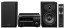 DENON HI-FI Sistema Stereo AV imtuvas su CD diskų grotuvu ir 2.0 garso kolonėlių komplektas D-M40 DAB+ 