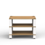 Blok STAX 2G 3 SHELF stovas garso aparatūrai, Natural Ash / Satin White apdaila