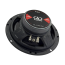 DD Audio RL-CX6.5a, garsiakalbio galinis vaizdas kampu, metalinis korpusas, magnetas ir prijungimo kontaktai.