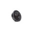 DD Audio D-C6.5b-S3, 25 mm aukštų dažnių garsiakalbis su juodu korpusu ir apsauginėmis grotelėmis, vaizdas kampu.
