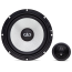 DD Audio D-C6.5b-S3, dviejų juostų komponentinės sistemos 165 mm žemų ir vidutinių dažnių garsiakalbis bei 25 mm šilkinio kupolo aukštadažnis.