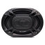 DD Audio DC6X9A, 6×9 colių automobilinis garsiakalbis su apsauginėmis grotelėmis, priekinis vaizdas.