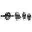 DD Audio DC6X9A, 25 mm aukštų dažnių garsiakalbis, skirtingi montavimo būdai ir korpuso variantai.
