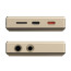 FiiO M21 Titanium Gold – USB-C, POWER IN ir ausinių jungtys
