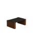 Blok STAX 2G 220 Black Ash / Natural Walnut lentyna garso aparatūrai, vaizdas kampu