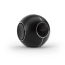 Cabasse THE PEARL MYUKI, nešiojama Bluetooth ir Wi-Fi garso kolonėlė, matinė juoda (Matte Black), vaizdas iš priekio ir šono.