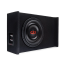 DD Audio LE-DF-SL610, automobilinė žemų dažnių garso kolonėlė, 250 mm, 600 W RMS, 1 Ω, žemyn nukreipto garsiakalbio konstrukcija, juodas korpusas.