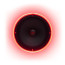 DD Audio LED RGB Ring 8″ apšvietimo žiedas, sumontuotas aplink 200 mm automobilinį garsiakalbį, raudonas apšvietimas, vaizdas iš priekio.