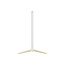 Monitor Audio Radius Floor Stand 4G, baltas grindinis garso kolonėlės stovas be kolonėlės, vaizdas iš priekio.
