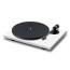 Pro-Ject E1.2 Phono patefonas, satininė balta spalva – bendras vaizdas