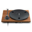 Pro-Ject E1.2 Phono riešutmedžio patefonas – aliuminio diskas ir svirtis